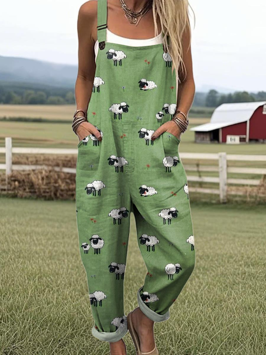 Ismerie - Whimsical Sheep Jumpsuit