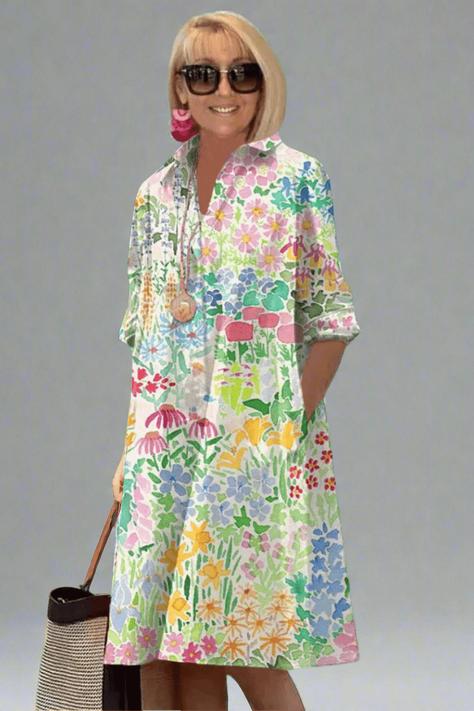 Saskia - Luxurious floral summer dress for effortless style