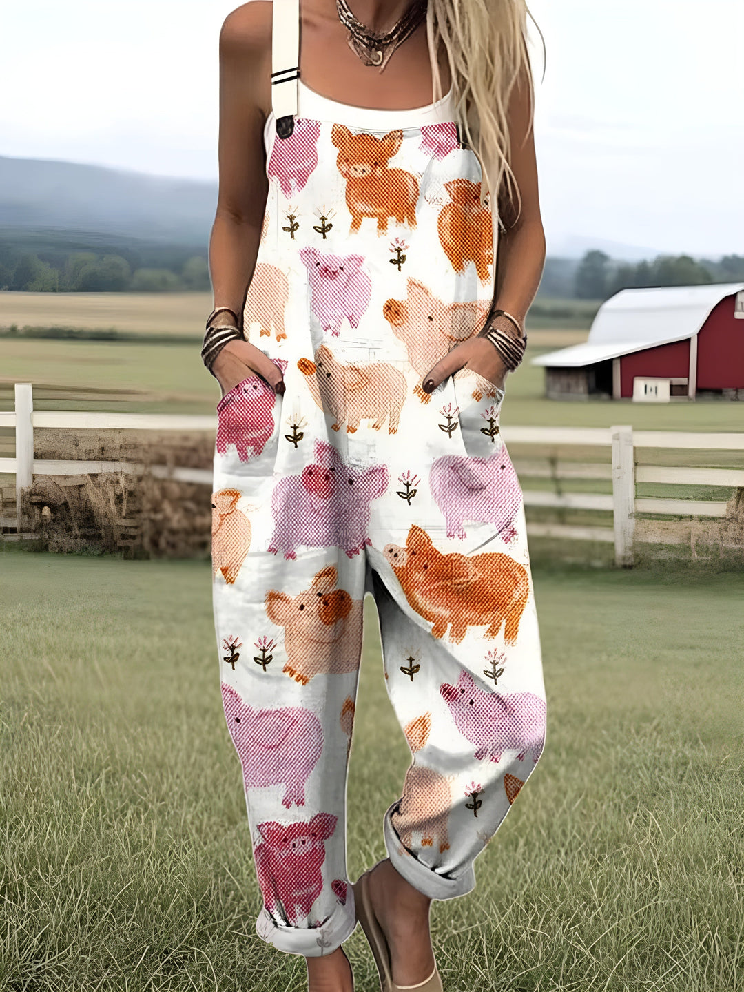 Tessia - Piggy Patch Jumpsuit