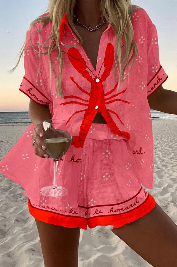 Zanika - Short Pink Summer Suit
