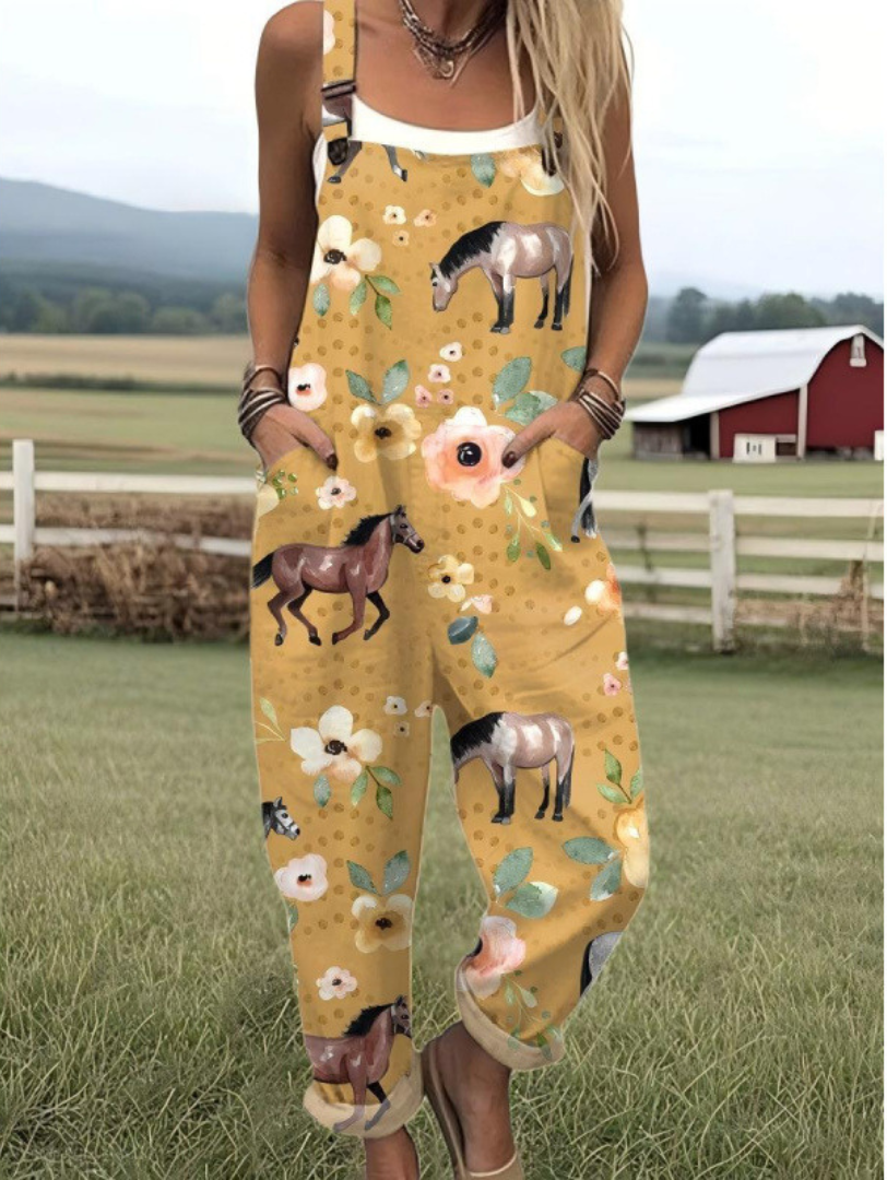 Delcie - Horsin’ Around Jumpsuit