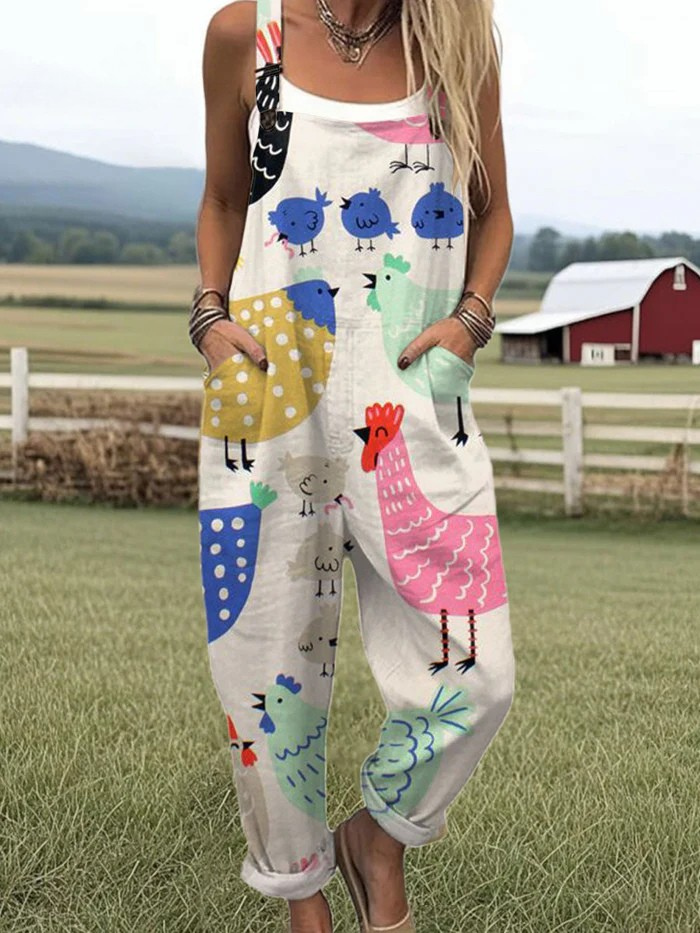 Maelie - Chicken Chatter Jumpsuit
