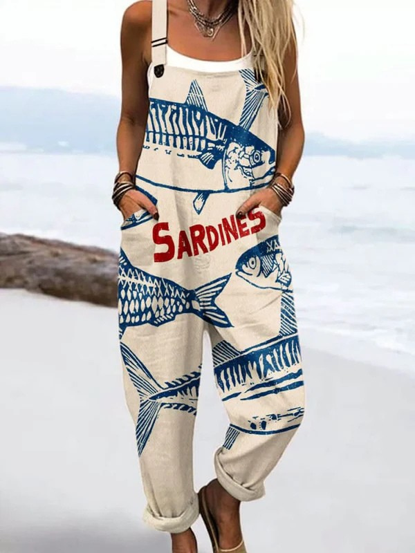 Aubrielle - Sardine Stroll Jumpsuit
