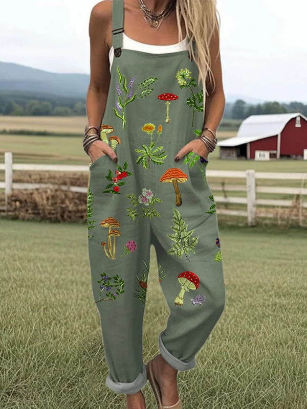 Azalia - Nature-Inspired Embroidery Jumpsuit
