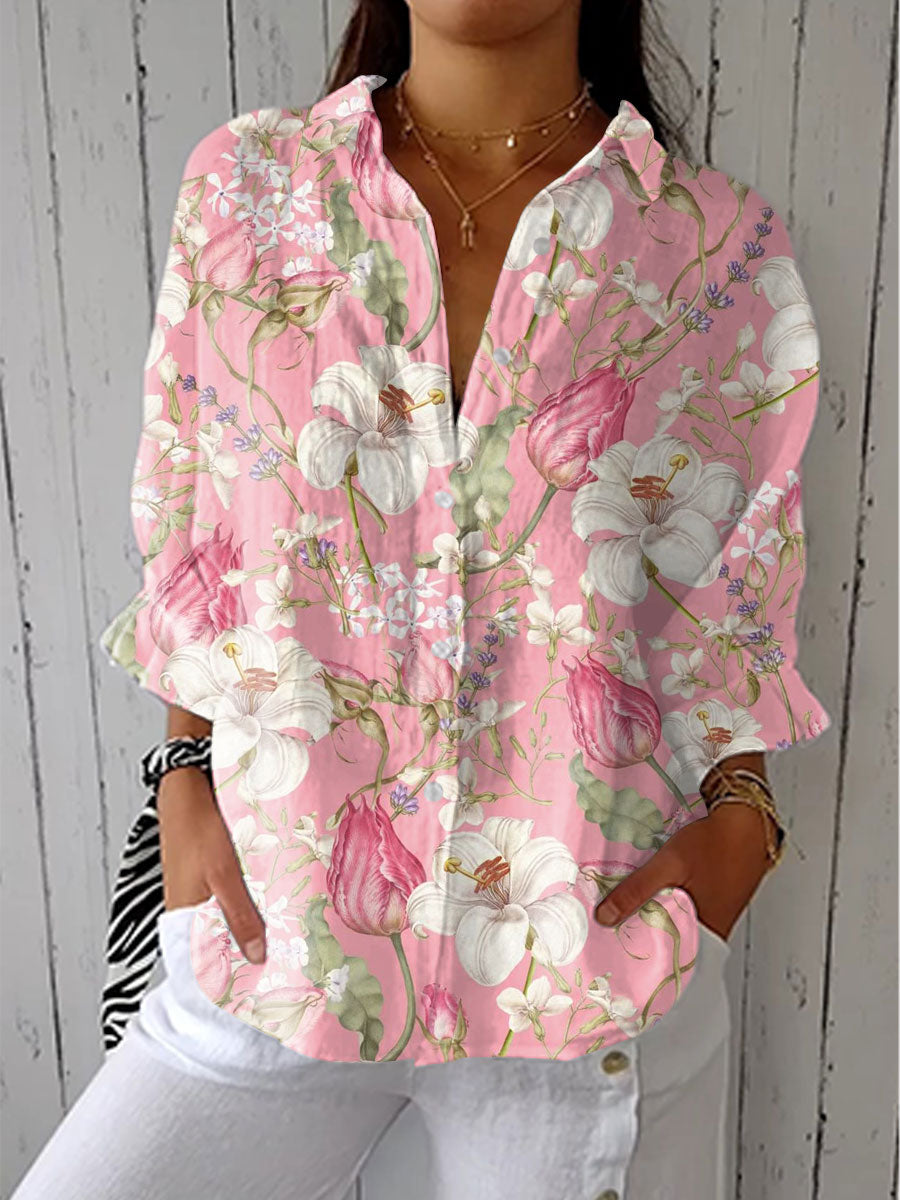 Imani - Elegant Bloom Blouse