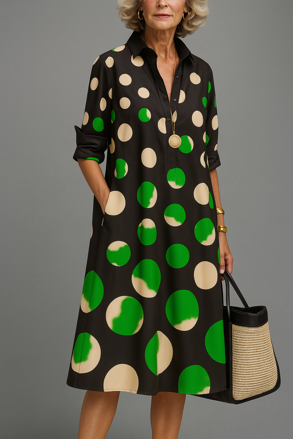 Maeve - Luxurious Midi Dress for Effortless Elegance