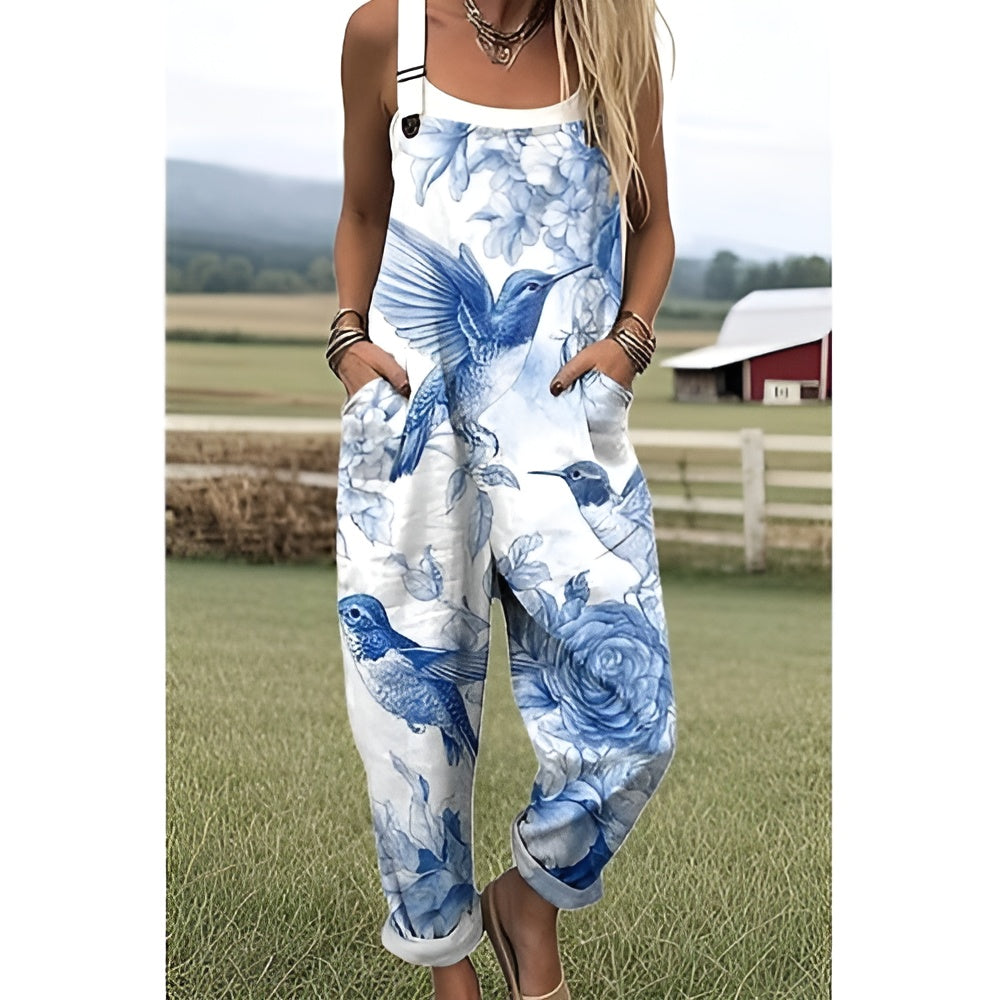Mariselle - Bluebird Bloom Jumpsuit
