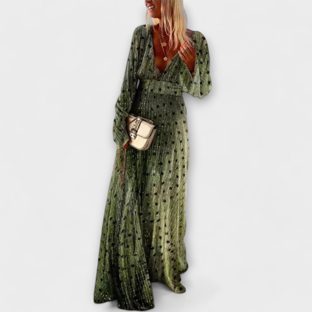 Marvella - Elegant polka dot dress
