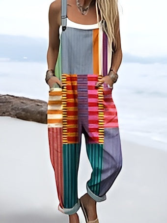 Kaelin - Colourburst Stripes Jumpsuit