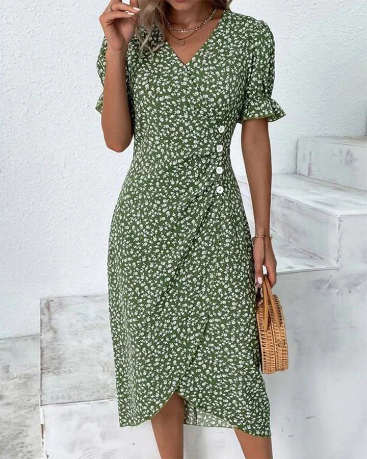 Yaralie – Button Wrap Dress