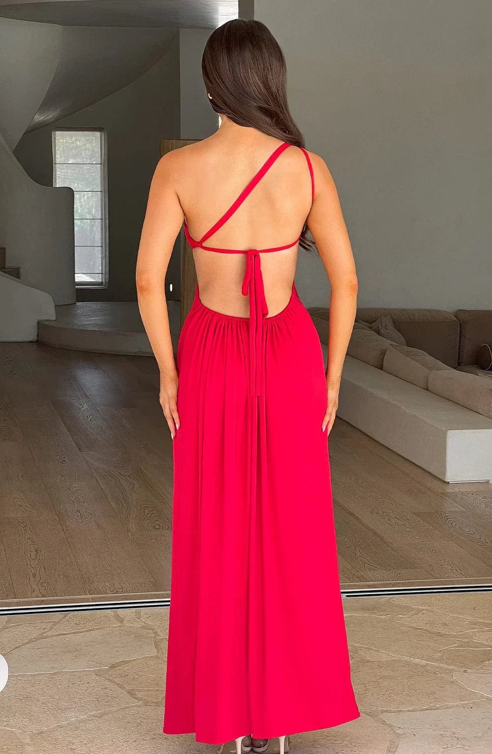 Ulivara  - One Shoulder Maxi Dress