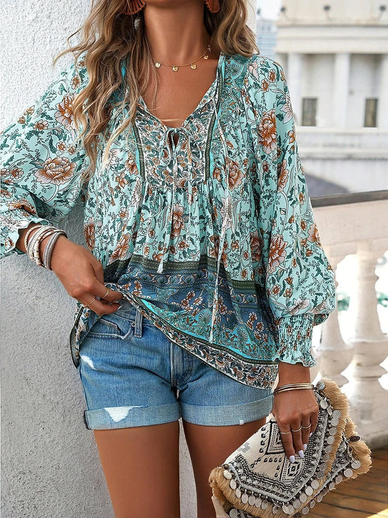 Tova -  Summer Floral Top