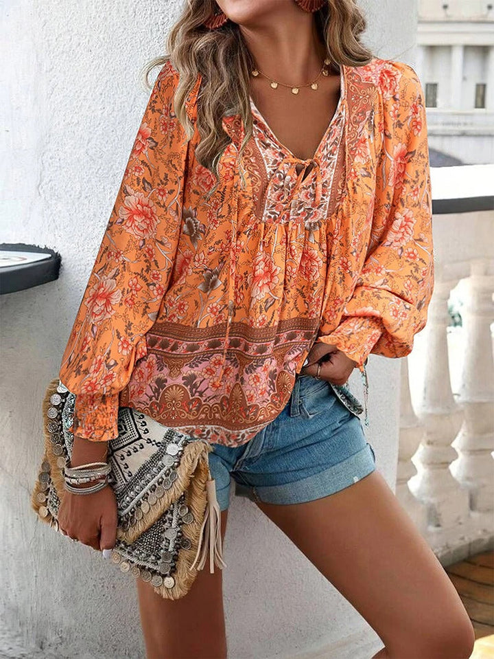 Tova -  Summer Floral Top