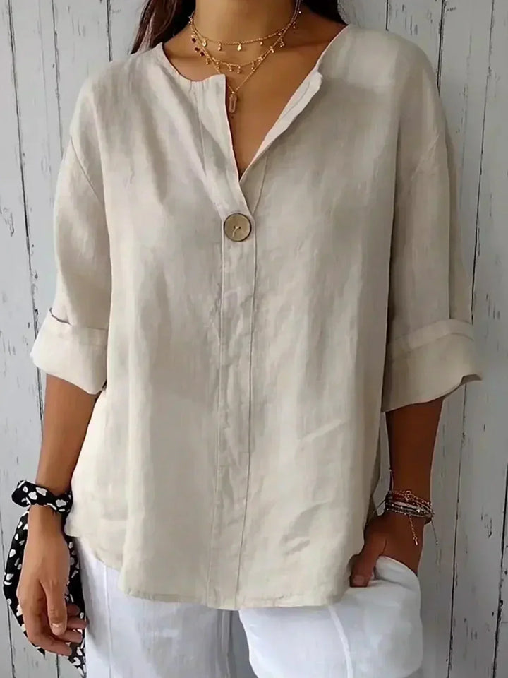 Maelira - Casual V-Neck Blouse