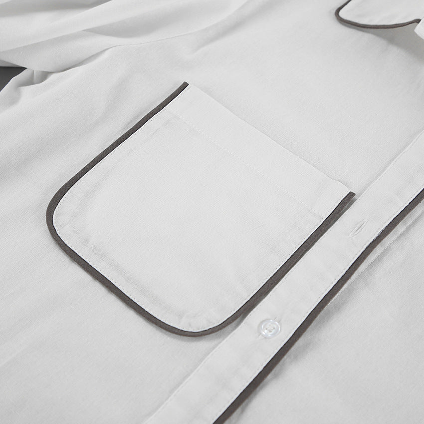 Olyssia  - Belted Button-Up Set