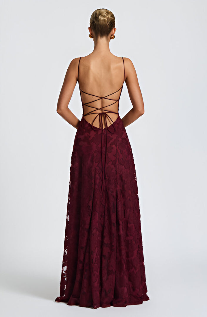 Imogen - Lace Corset Maxi Dress
