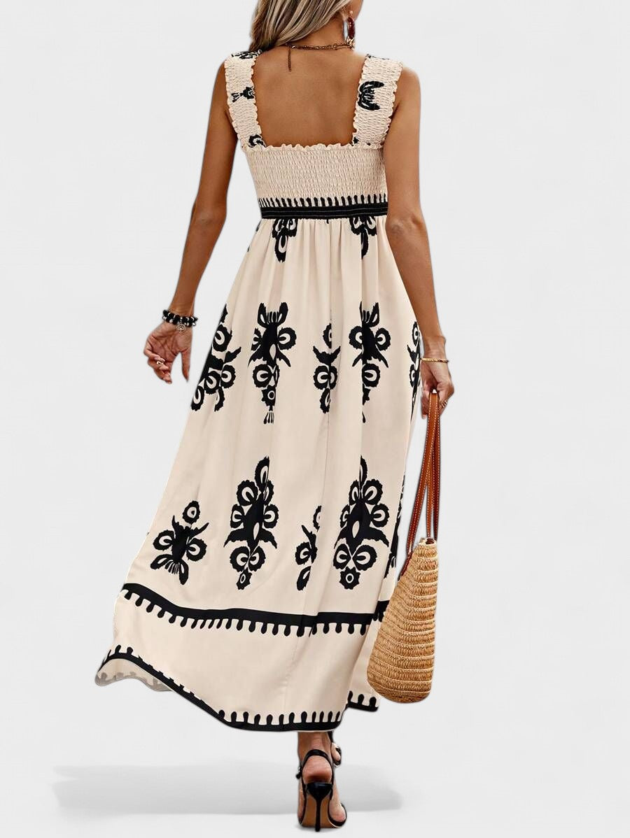 Lorinda -  Maxi Dress with Smocked Bodice