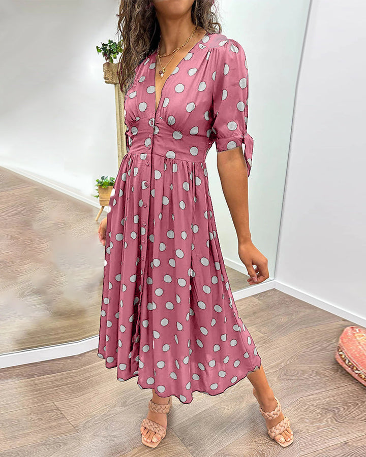 Ivrinara- Elegant Midi Dress