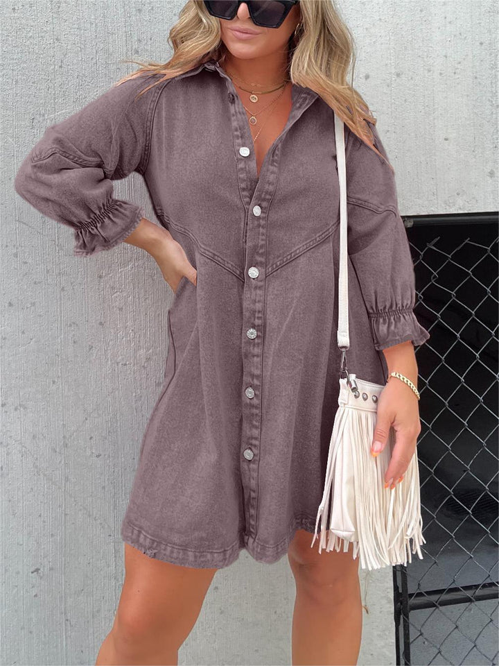 LUNA | Washed Denim Dress
