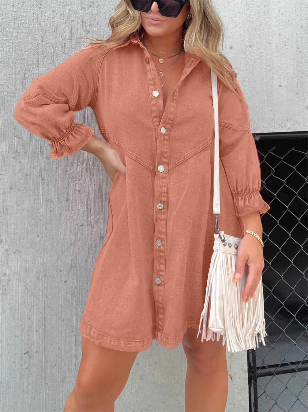 LUNA | Washed Denim Dress