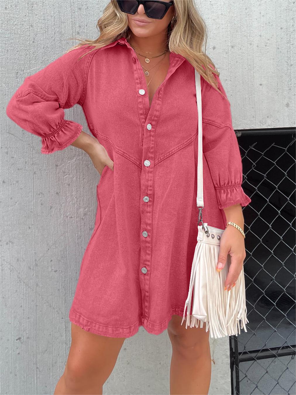 LUNA | Washed Denim Dress