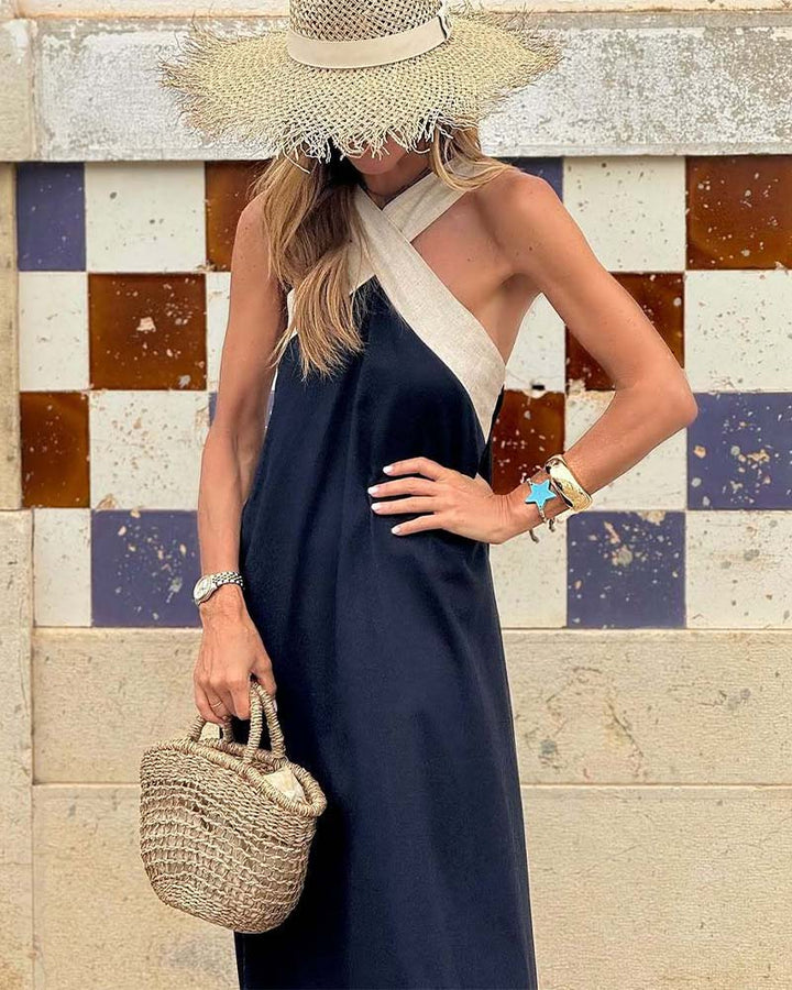 Briennauraess- Cross Neck Dress