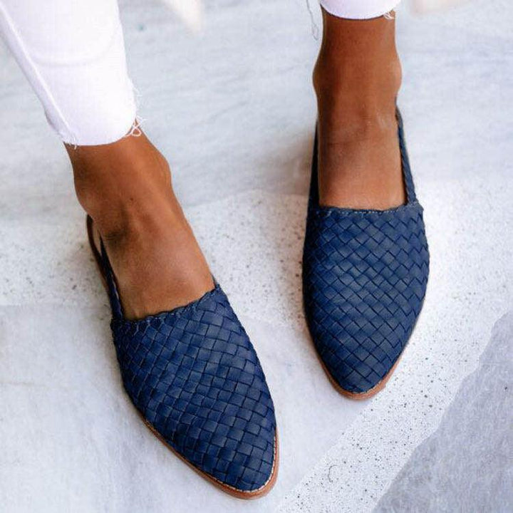 Aubrey - Woven Flat Loafers