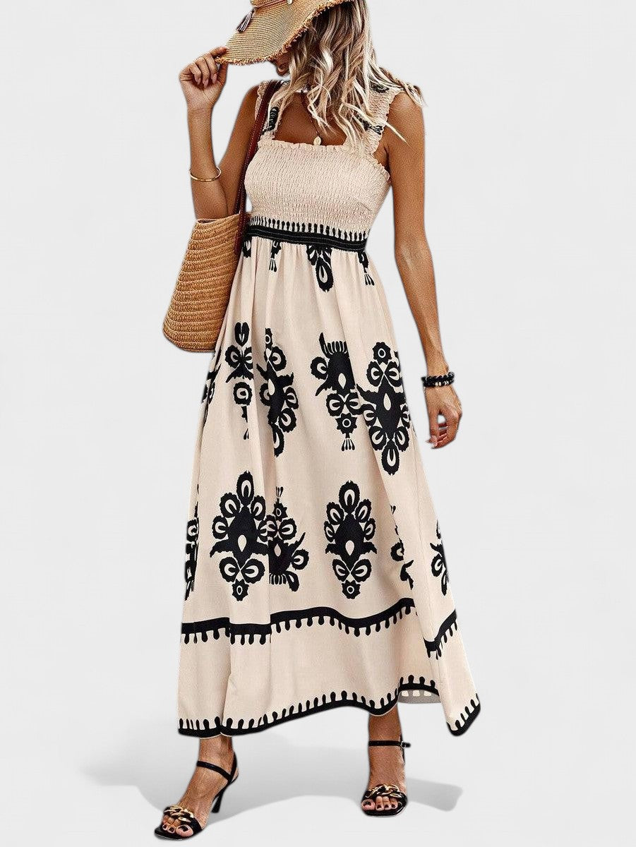 Lorinda -  Maxi Dress with Smocked Bodice
