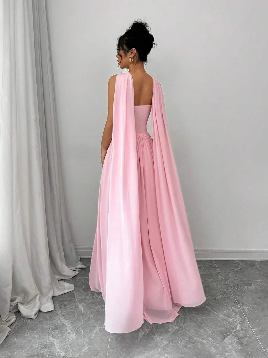 Stella - Sculpted Strapless Maxi-Kleid