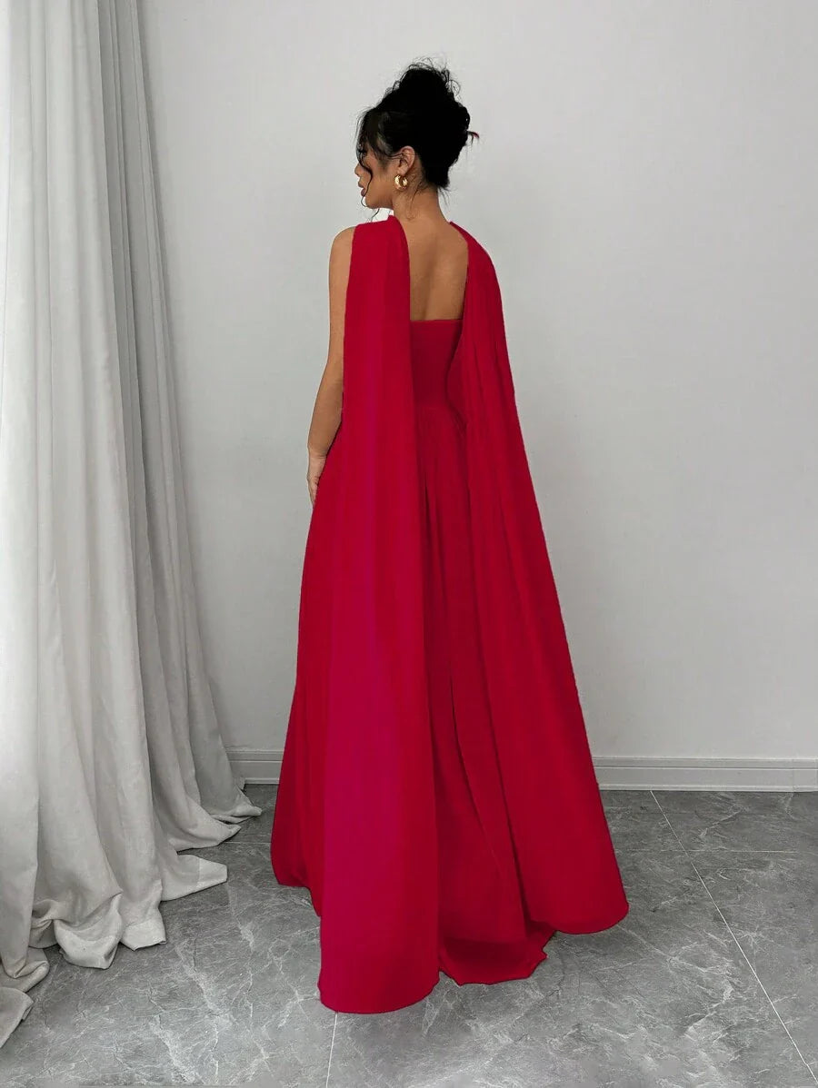 Stella - Sculpted Strapless Maxi-Kleid