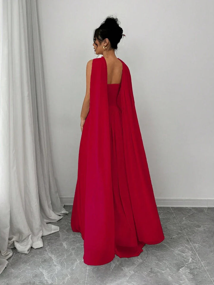 Stella - Sculpted Strapless Maxi-Kleid