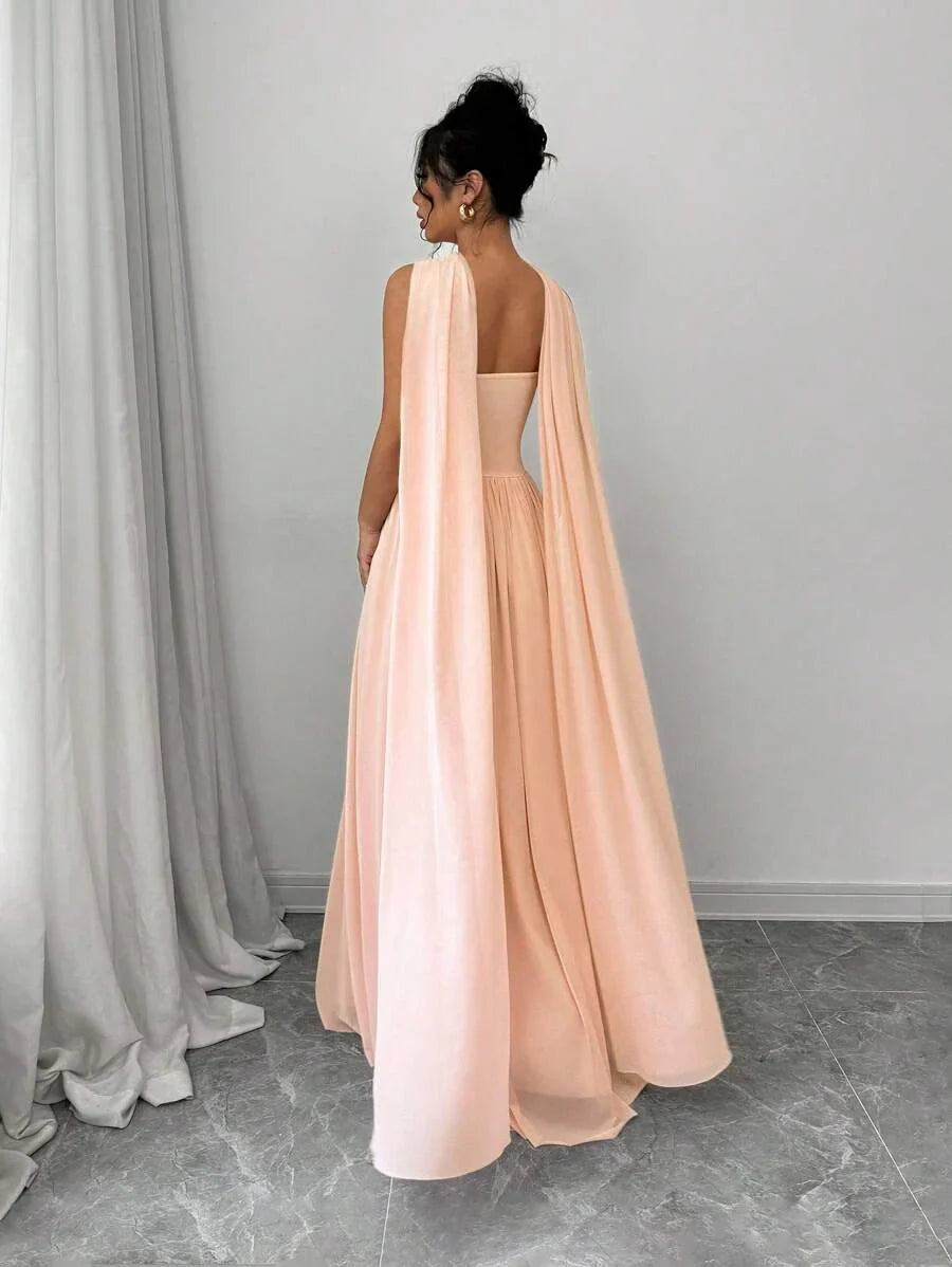 Stella - Sculpted Strapless Maxi-Kleid