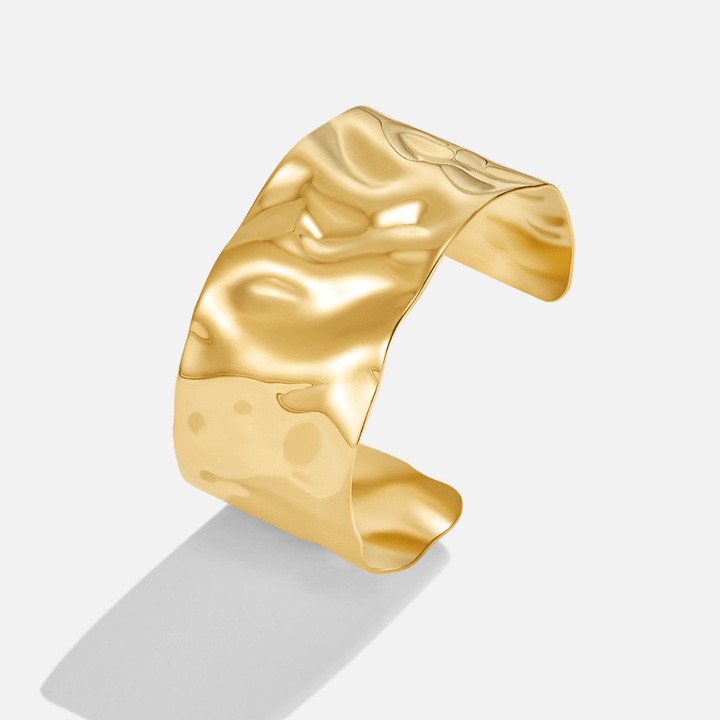 Gold cuff bracelet
