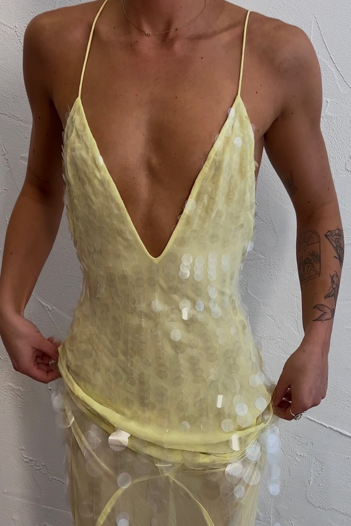 Aaliyah - V-Neck Sleeveless Maxi Dress