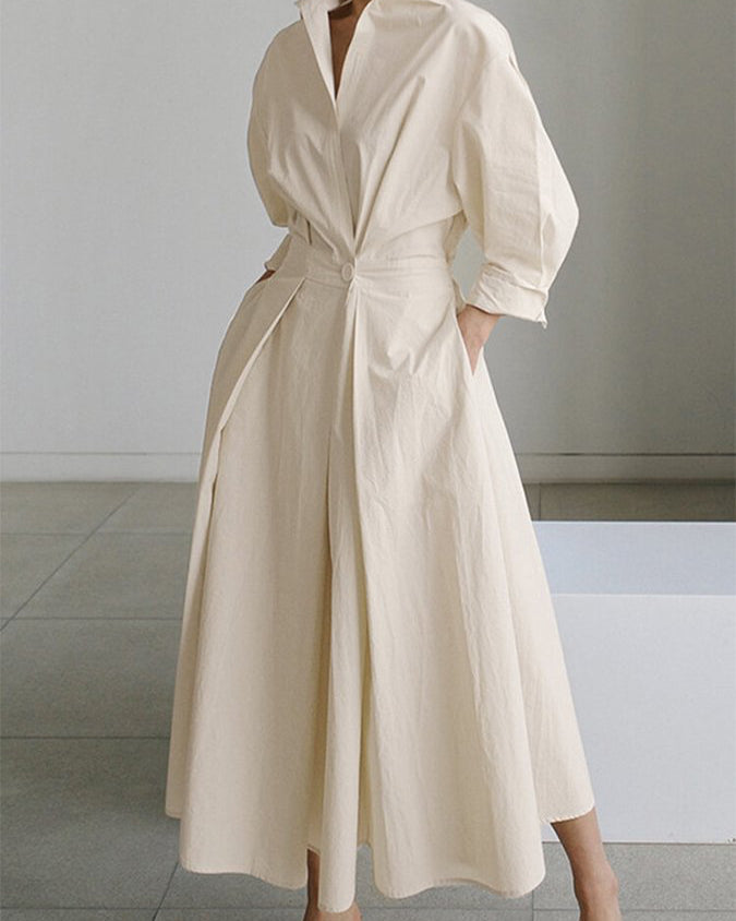 Estrella – Tailored Waist Maxi Dress