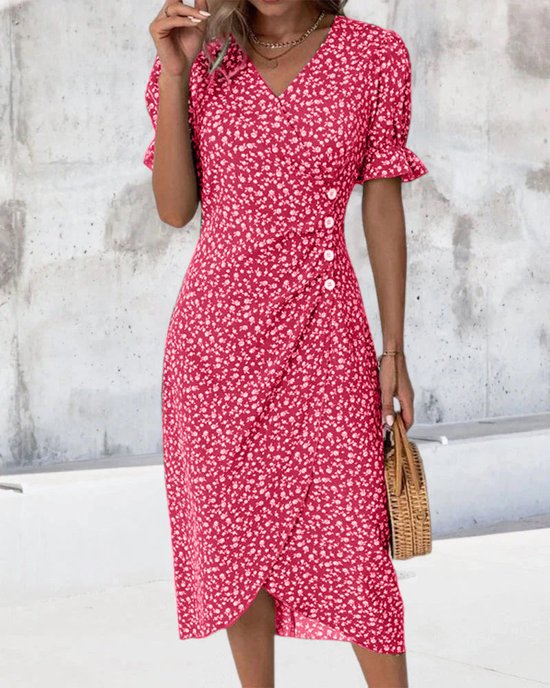 Yaralie – Button Wrap Dress