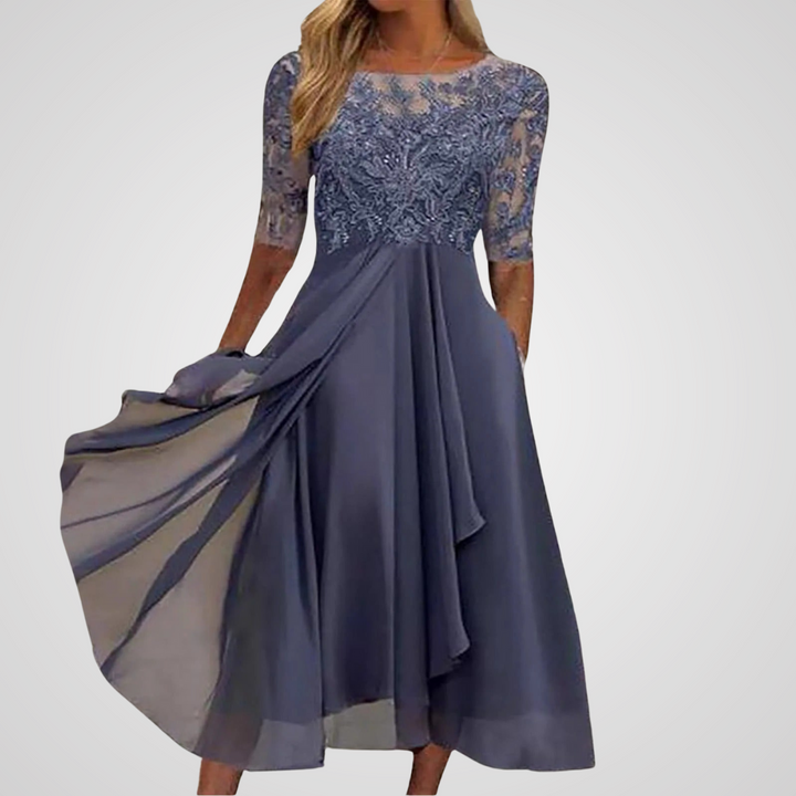 Aurivella - Elegant Lace Dress