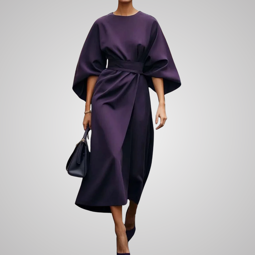 Mirelia - Elegant Dress with Puff Sleeves