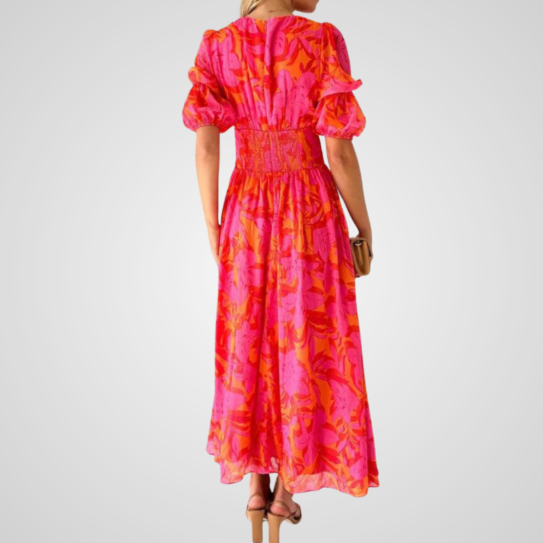 Auraya - Maxi Dress in Rose Red