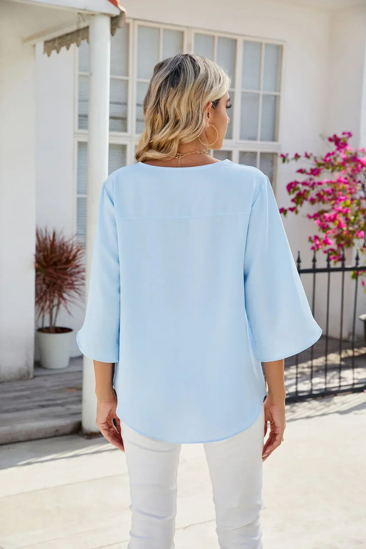 Willa -  V-neck Blouse
