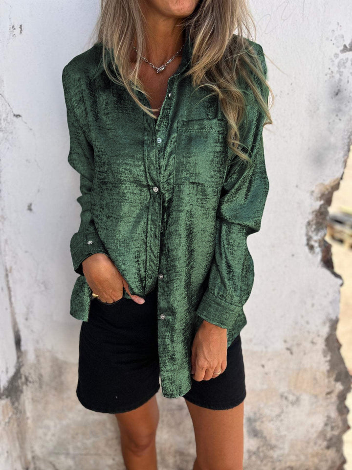 Reeva -  Chic Shimmer Shirt