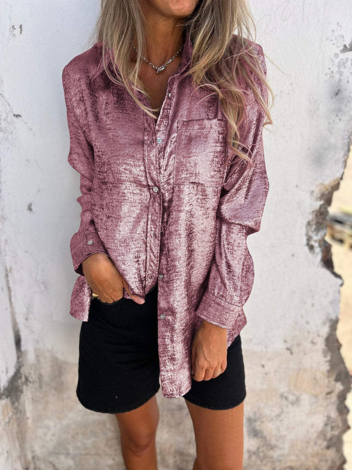 Reeva -  Chic Shimmer Shirt