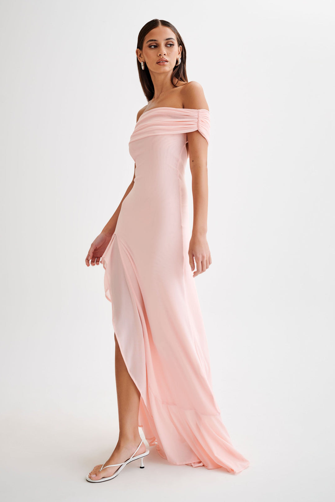 Chloe - Off-Shoulder Ruffle Maxi Dress