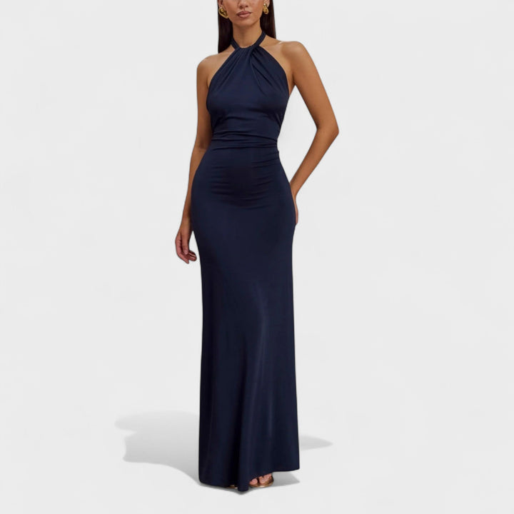 Toraya -  Sleek Halter Maxi Dress