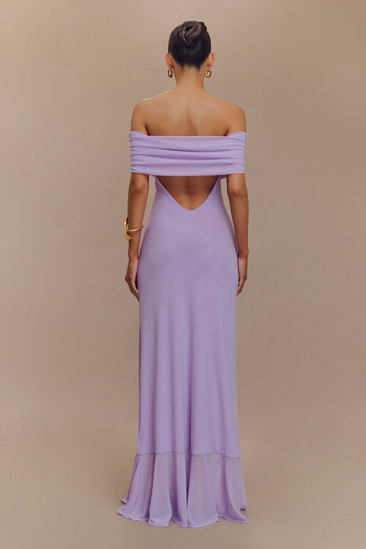 Chloe - Off-Shoulder Ruffle Maxi Dress