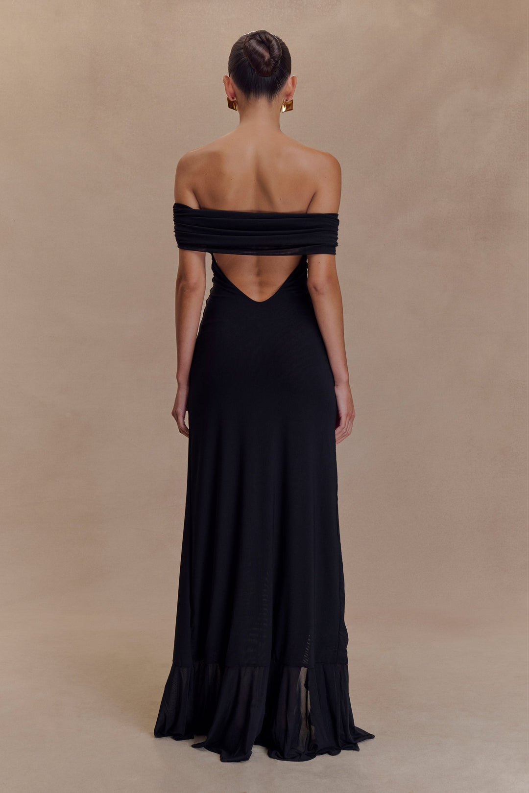 Chloe - Off-Shoulder Ruffle Maxi Dress