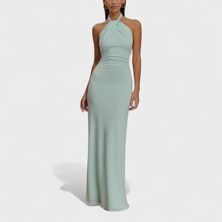 Toraya -  Sleek Halter Maxi Dress