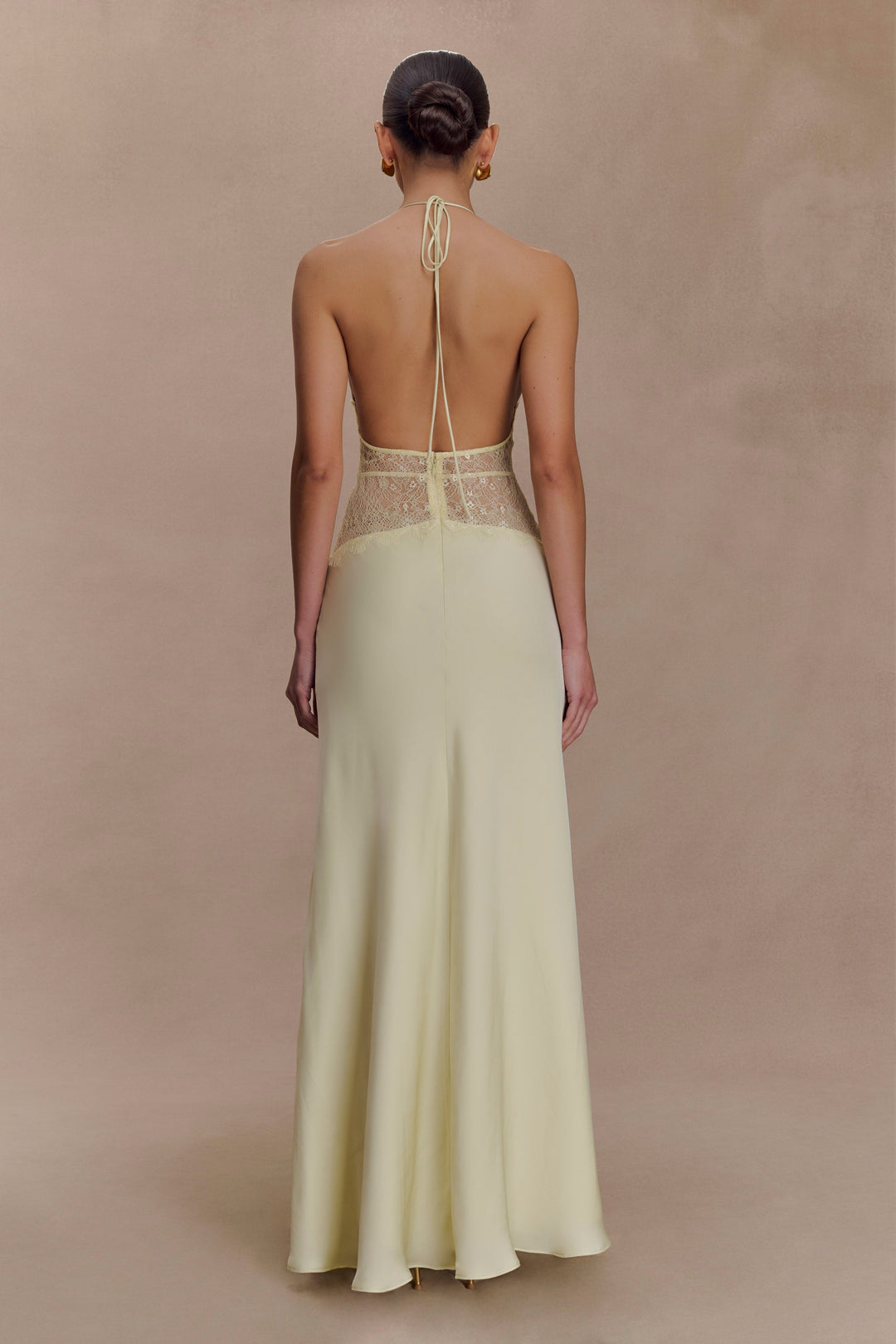 Peyton - Satin Lace Maxi Dress