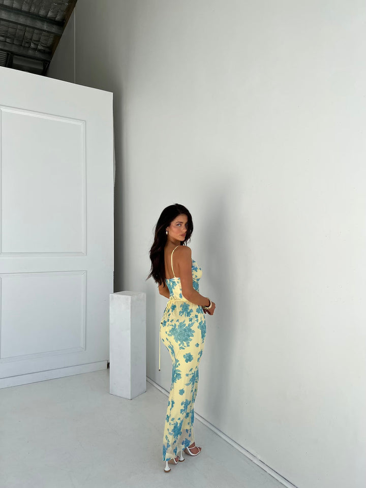 Wyslissa - Sleeveless Floral Maxi Dress