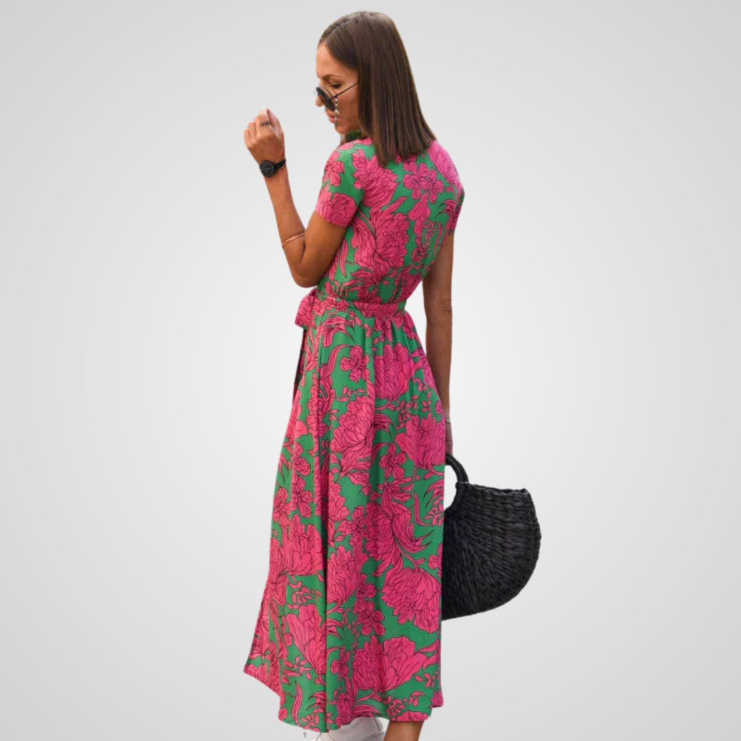 Oliviana -  Summer Dress with Print
